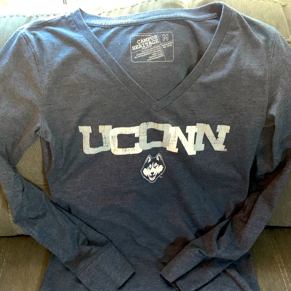 Ladies UConn Husky Long Sleeve -Copy-